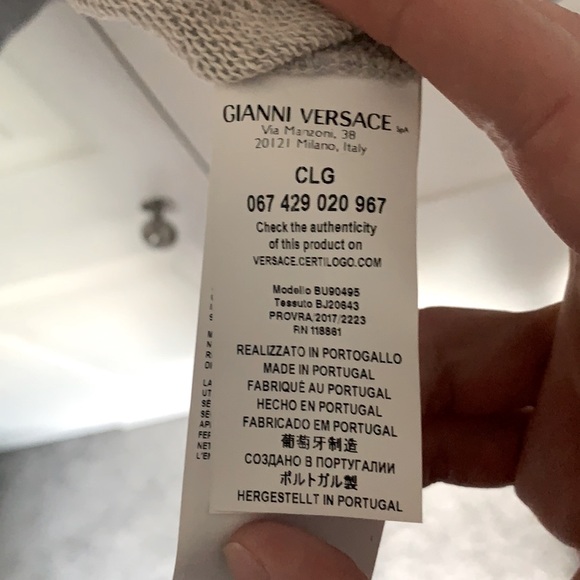 Versus Versace Sweatshirt with Zipper Logo Sleeves - Picture 6 of 6